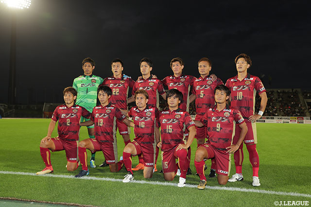 琉球のスターティングメンバー。Ｊ２昇格とＪ３優勝が同時に決まる大事な一戦に挑む【明治安田Ｊ３ 第30節 琉球vs群馬】