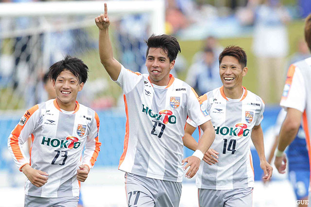 17分、23分に立て続けにゴールを奪った竹下 玲王（長野）【明治安田Ｊ３ 第30節 沼津vs長野】