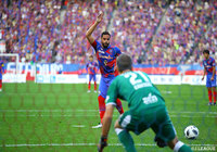 FC東京はPKのチャンスを得るもディエゴ オリヴェイラのシュートは枠の左に外れてしまう【明治安田Ｊ１ 第32節 FC東京vs磐田】