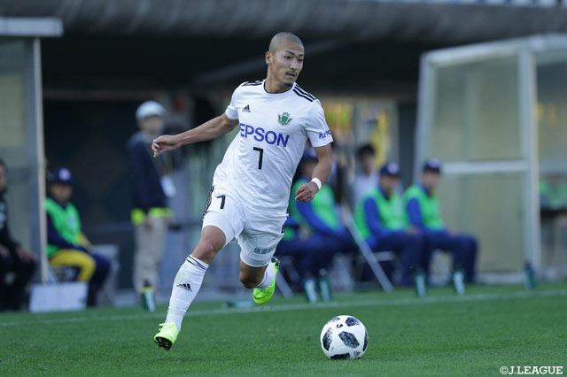 持ち前のスピードを活かし、相手ゴールを脅かした前田 大然（松本）【明治安田Ｊ２ 第41節 栃木vs松本】