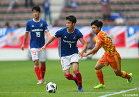 巧みなドリブルで攻撃にアクセントをつけた椿 直起（横浜FM/#7）【Ｊユースカップ 決勝 清水vs横浜FM】
