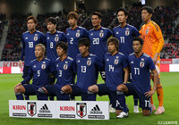 日本のスターティングメンバー。16日に行われたベネズエラ戦からスタメン全員を変更【国際親善試合 日本vsキルギス】