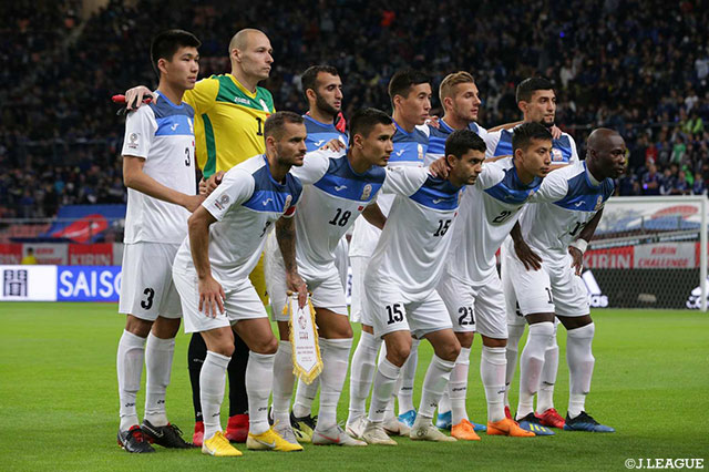 キルギスのスターティングメンバー【国際親善試合 日本vsキルギス】