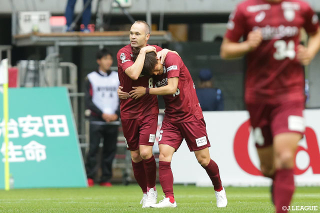 アンドレス イニエスタが古橋との見事なワンツーからゴールを奪い、神戸がリードを2点に広げる！【明治安田Ｊ１ 第34節 神戸vs仙台】