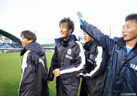 Ｊ１残留を決める殊勲のゴールを奪った小川 航基からも笑顔がこぼれる！【Ｊ１参入プレーオフ 決定戦 磐田vs東京Ｖ】