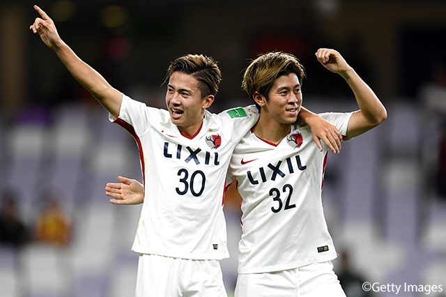 安部 裕葵（#30）が右足を振り抜いて放ったシュートは美しい弧を描きゴールに吸い込まれ、鹿島がリードを2点に広げる！【FIFAクラブワールドカップ UAE 2018 準々決勝 鹿島vsグアダラハラ】