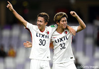 安部 裕葵(#30)が右足を振り抜いて放ったシュートは美しい弧を描きゴールに吸い込まれ、鹿島がリードを2点に広げる!【FIFAクラブワールドカップ UAE 2018 準々決勝 鹿島vsグアダラハラ】