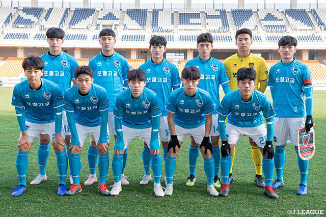 浦項のスターティングメンバー【JINYC GS 第2節 浦項vsライト・トゥ・ドリーム】