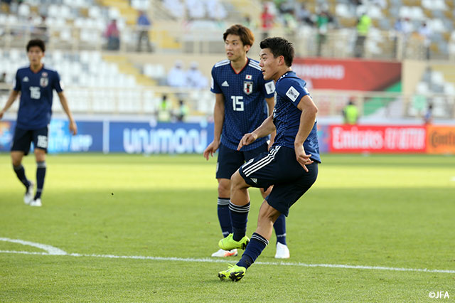 71分に堂安 律が鋭い反転から左足を振り抜き、リードを2点に広げるゴールを奪う！【AFC アジアカップ UAE 2019 GS第1節 日本vsトルクメニスタン】