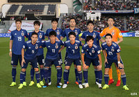 日本のスターティングメンバー。Ｊリーグからは権田 修一（鳥栖）と北川 航也（浦和）が名を連ねた【AFC アジアカップ UAE 2019 GS第2節 オマーンvs日本】