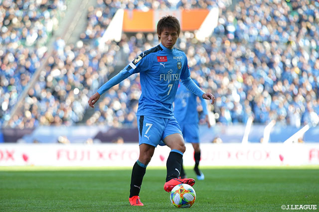規律正しいアップダウンでチームに貢献した車屋 紳太郎（川崎F）【FUJI XEROX SUPER CUP 2019】