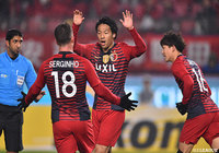 前半18分、伊藤 翔がこぼれ球を押し込み、鹿島が先制に成功【ACL プレーオフ 鹿島vsニューカッスルジェッツ】