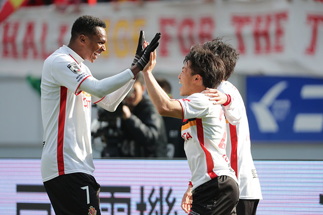 昨季得点王のジョーは今季も爆発の予感！開幕戦から2ゴールの活躍を披露した。【明治安田Ｊ１第1節鳥栖vs名古屋】