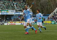 先制を許した磐田だったが、頼れるエース、川又　堅碁が試合を振り出しに戻すゴールを決める。【明治安田Ｊ１第1節磐田vs松本】