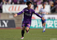 新主将を務めることになった宮吉 拓実（京都）は、１トップでの先発起用され、チームの攻撃の中心となった【明治安田Ｊ２ 第1節 京都vs新潟】