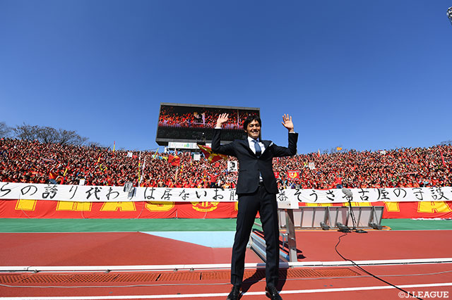 2018シーズンを持って現役を引退した楢崎 正剛氏の引退セレモニーを実施！【明治安田Ｊ１ 第2節 横浜FMvs仙台】