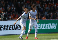 1点ビハインドの前半29分、小野瀬 康介（Ｇ大阪/#8）が左サイドからのクロスに合わせて同点弾を決める！【明治安田Ｊ１ 第2節 清水vsＧ大阪】