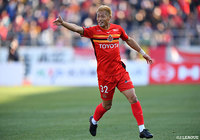 後半23分に投入された赤﨑 秀平（名古屋）は、同34分、ATに得点を奪い、大仕事をやってのけた【明治安田Ｊ１ 第2節 名古屋vsＣ大阪】