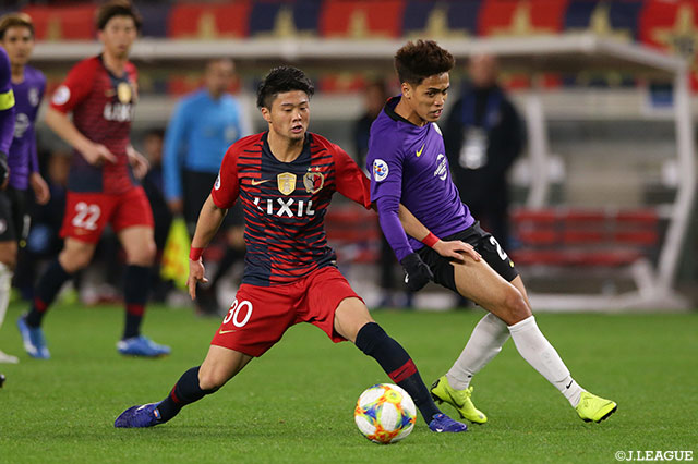 プロ初先発を飾った大卒ルーキーの名古 新太郎（鹿島）は後半42分までプレーした【ACL GS MD1 鹿島vsジョホール】