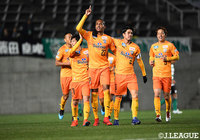 56分、ヘナト　アウグスト（＃22）の加入後初ゴールで清水が同点に追いつく！【ルヴァンカップ GS第1節松本vs清水】