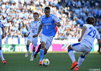 今季初の先発出場のムサエフ（磐田）はフル出場を果たし、ハードワークした【明治安田Ｊ１ 第3節 磐田vs大分】