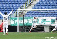 上形 洋介（#9）のゴールで、初めてＪリーグの舞台に立つ八戸が逆転に成功！【明治安田Ｊ３ 第1節 G大23vs八戸】