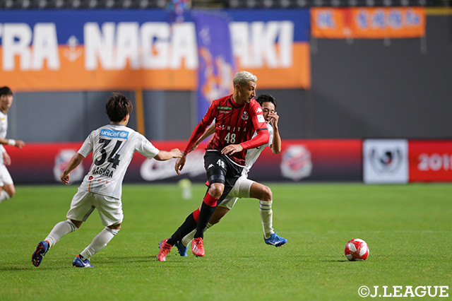 2試合連続ゴールが期待された札幌のジェイだが、この日は不発。前半のみでお役御免となった【ルヴァンカップ GS第2節札幌vs長崎】