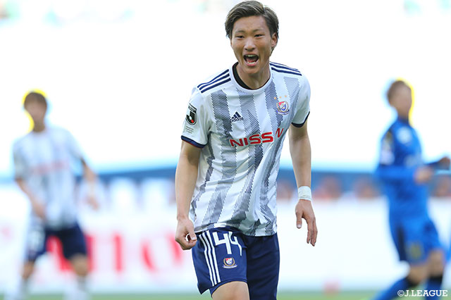 日本代表に初招集された畠中 槙之輔（横浜FM）が最終ラインから味方を鼓舞する【明治安田Ｊ１ 第4節 大分vs横浜FM】