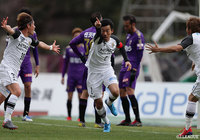 ガブリエルの折り返しを鎌田 次郎がヘディングでたたき込み、柏が土壇場で均衡を破る【明治安田J2 第4節 京都vs柏】