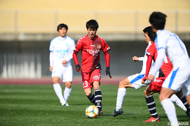 この試合は不発に終わった田村 亮介（福島）。2戦連発ならず【明治安田Ｊ３ 第3節 福島vs沼津】