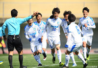 前半の岡 佳樹（#26）のゴールが決勝点に。アウェイの沼津が初勝利を挙げた【明治安田Ｊ３ 第3節 福島vs沼津】