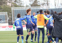 熊本 雄太(#23)がヘディングで押し込み、山形が終盤に同点に追いつく!【明治安田J2 第5節 山形vs琉球】