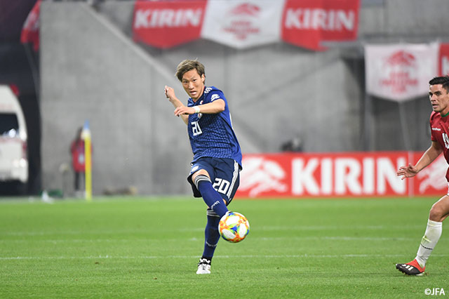 畠中 槙之輔（横浜FM）は、自身のA代表デビュー戦を無失点に抑え勝利に貢献した【国際親善試合 日本vsボリビア】