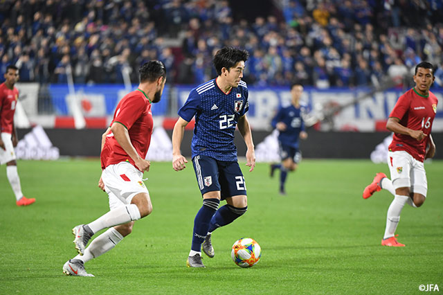 約8年ぶりA代表戦出場の西 大伍（神戸）。随所に気の利いたプレーを披露【国際親善試合 日本vsボリビア】