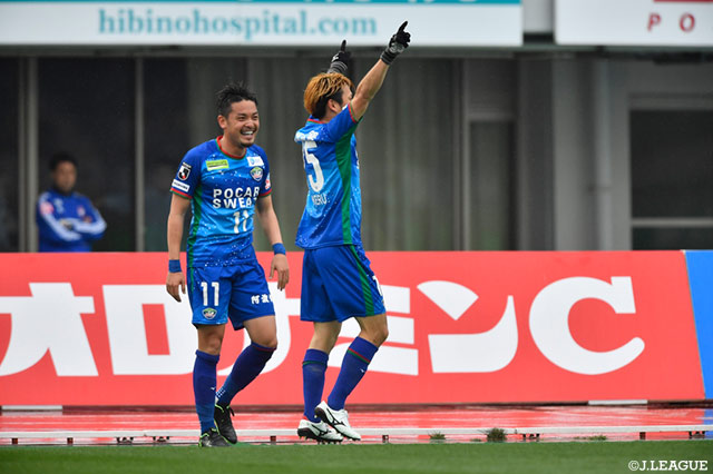 前半22分、岸本 武流（#15）の2戦連発となるゴールで徳島が先制！【明治安田Ｊ２ 第6節 徳島vs新潟】