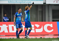 前半22分、岸本 武流（#15）の2戦連発となるゴールで徳島が先制！【明治安田Ｊ２ 第6節 徳島vs新潟】