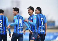 清水 慎太郎(水戸/#14)が、前半終了間際に先制点をゲット!今季の自身の得点を3に伸ばす【明治安田J2 第6節 水戸vs鹿児島】