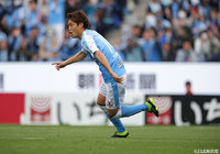 スコアを動かしたのはホームの磐田！大久保のオーバーヘッドの折り返しに走り込んだ松本 昌也が落ち着いて決める！【明治安田Ｊ１ 第5節 磐田vs鹿島】