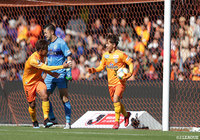 前半44分、同点ゴールを決めた金子 翔太（清水/#30）。嬉しい今季初ゴール【明治安田Ｊ１ 第5節 清水vs湘南】