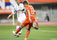 右サイドでボールを受けた渡邊 凌磨（新潟）が切り返して左足を振り抜く！見事な軌道のシュートがゴール左に突き刺さる【明治安田Ｊ２ 第7節 新潟vs町田】