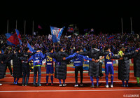 Ｊ２でのホーム通算100勝を達成した甲府。7戦無敗で首位に浮上した【明治安田Ｊ２ 第7節 甲府vs岐阜】