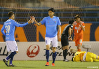 袴田 裕太郎からのグラウンダーのクロスに瀬沼 優司が飛び込み、横浜FCが先制点をゲット!【明治安田J2 第7節 愛媛vs横浜FC】