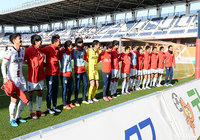 岩手はアウェイの地で2-1で勝利し、暫定5位浮上！サポーターに勝利報告をした【明治安田Ｊ３ 第5節 長野vs岩手】