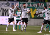 古橋からのクロスにウェリントン(#17)が頭で合わせて、神戸が1点差に詰め寄る!【明治安田J1 第6節 松本vs神戸】