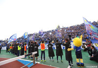 2-1で山形が逆転勝利。J2でのホーム通算150勝を達成した【明治安田J2 第8節 山形vs東京V】