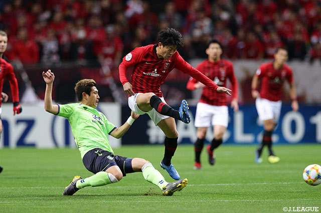 武藤 雄樹（浦和）と昨シーズンまで鳥栖に在籍したキム ミンヒョク（全北現代）のマッチアップ【ACL GS MD3 浦和vs全北現代】