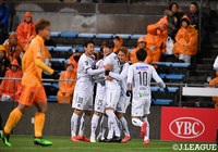 開始早々の5分、三浦　弦太が古巣相手にネットを揺らしG大阪が先制！【ルヴァンカップ GS第3節清水vsＧ大阪】