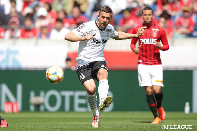 神戸はルーカス ポドルスキを中心にボールを回し、決定機を作った【明治安田Ｊ１ 第8節 浦和vs神戸】