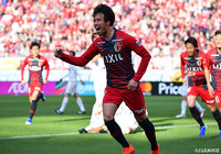 先制点を挙げた犬飼 智也が渾身のガッツポーズ！【明治安田Ｊ１ 第8節 鹿島vs仙台】