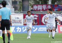 先制ゴールを決めた奈良輪 雄太(東京V/#24)。奈良輪は嬉しい今季初ゴール【明治安田J2 第11節 岡山vs東京V】